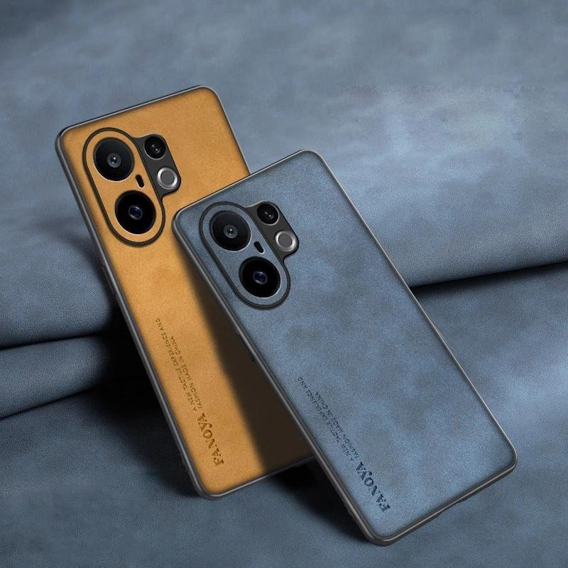 สําหรับ Vivo X200 FE กรณีซิลิโคน PU หนังปกหลังสําหรับ Vivo X200FE V2503 กันกระแทกปลอกโทรศัพท์