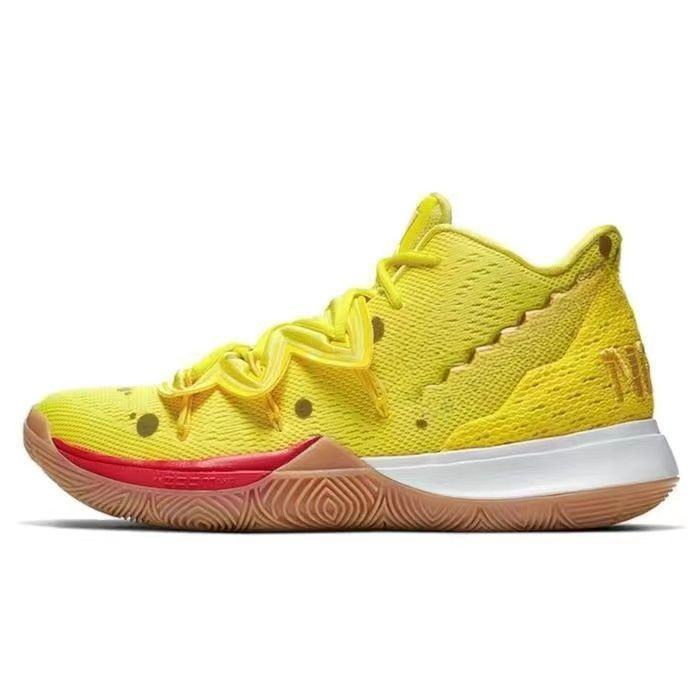 รองเท้าKyrie 5 ดีไซน์SpongeBob SquarePants สวมใส่ได้ทั้งผู้ชายและผู้หญิง ทนทานต่อการใช้งาน