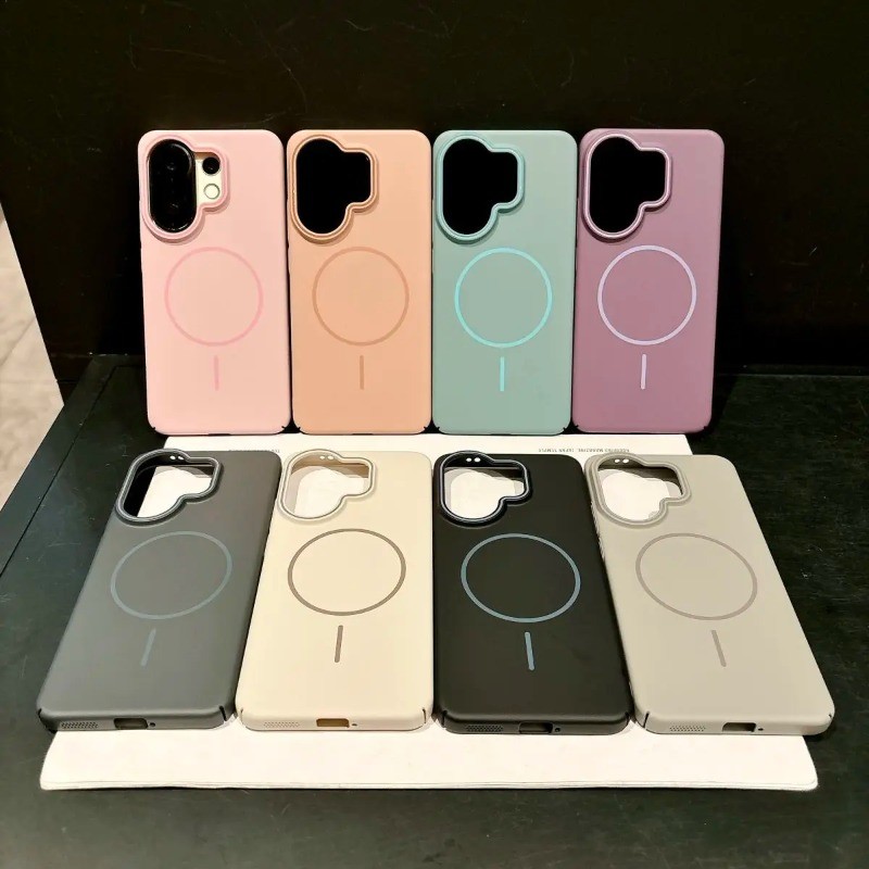 สําหรับ VIVO V60 กรณีไร้สายชาร์จ Matte Hard สําหรับ VIVO S30 pro mini X200 FE แม่เหล็กดูดซับ Ultra-thin กันกระแทกกันชน