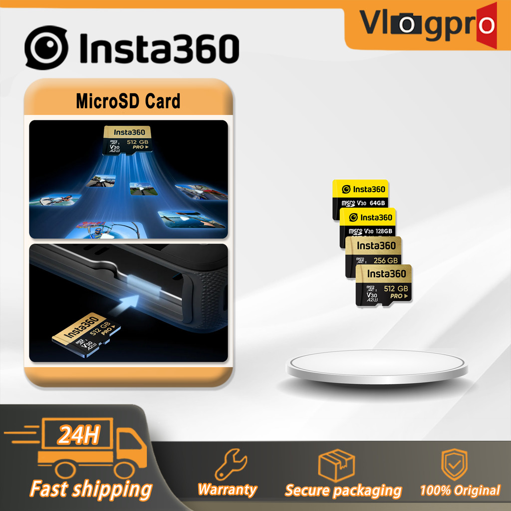 Insta360 การ์ด Micro SD 125G/256G/512G สําหรับ Insta360 X5/Ace Pro 2/X4/Ace Pro/X3/X2