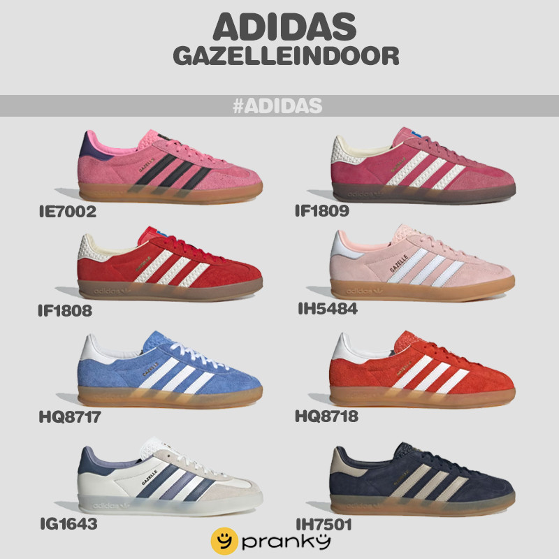 (พร้อมส่ง&พรีออเดอร์12-15วัน) ADIDAS GAZELLE INDOOR (IE7002/IF1809/IF1808/IH5484/HQ8717) รองเท้าลำลอ