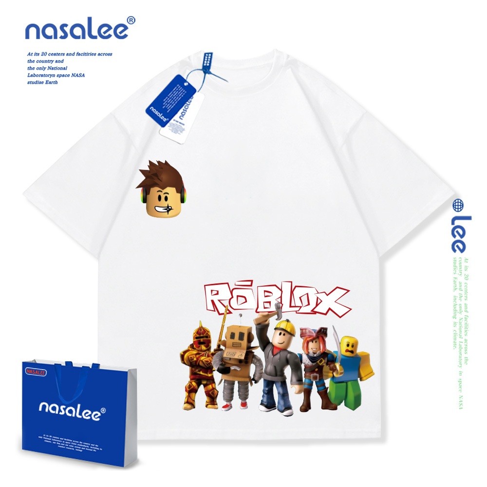 (จัดส่งตลอด 24 ชั่วโมง)KIDS TNASA Robloxลายการ์ตูน เสื้อเด็กผู้ชาย คุณภาพดี สบายและนุ่ม เหมาะสำหรับใส่ในฤดูร้อน
