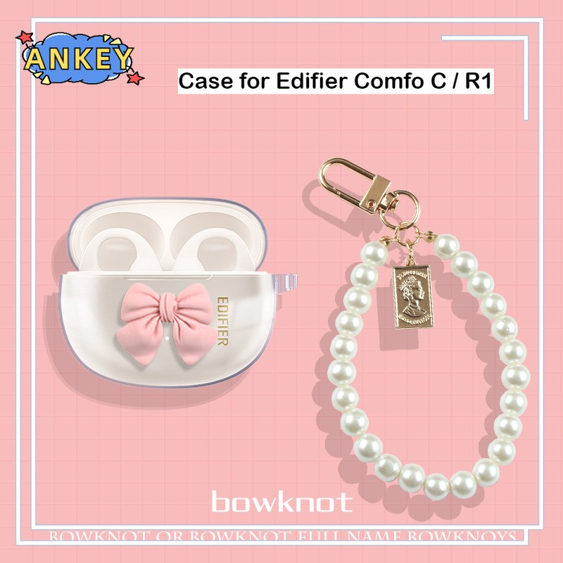 for Edifier Comfo C R1 Case Protective Transparent Clear TPU Covers Bluetooth Earphone Shell Headpho
