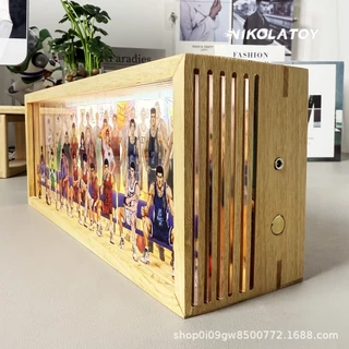NIKOLATOY ฟิกเกอร์อนิเมะทั้งซีรีส์ | ภาพสามมิติครอบครัว | กรอบไม้แท้เครื่องตกแต่ง摆饰