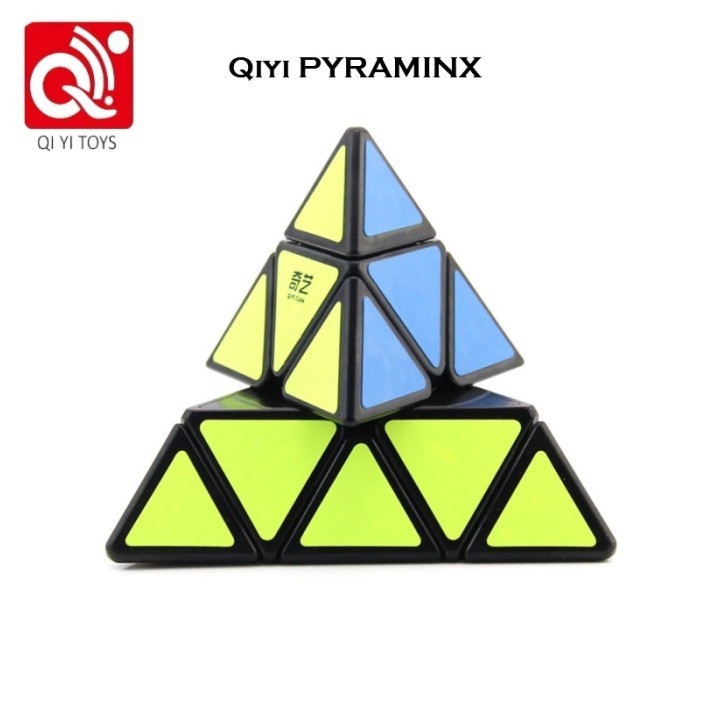 Qiyi Cube 3x3x3 พีระมิดสามเหลี่ยม Professional Magic Cube ความเร็วปริศนาของเล่นการศึกษาสําหรับของขวัญเด็ก