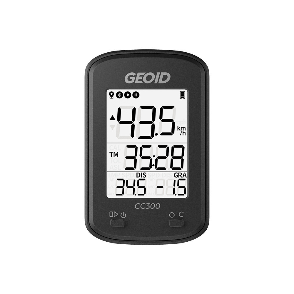 GEOID CC300/CC400 นาฬิกาจับเวลากีฬาสำหรับจักรยาน พร้อมฟังก์ชันตรวจวัดความเร็วและระยะทางด้วย GPS