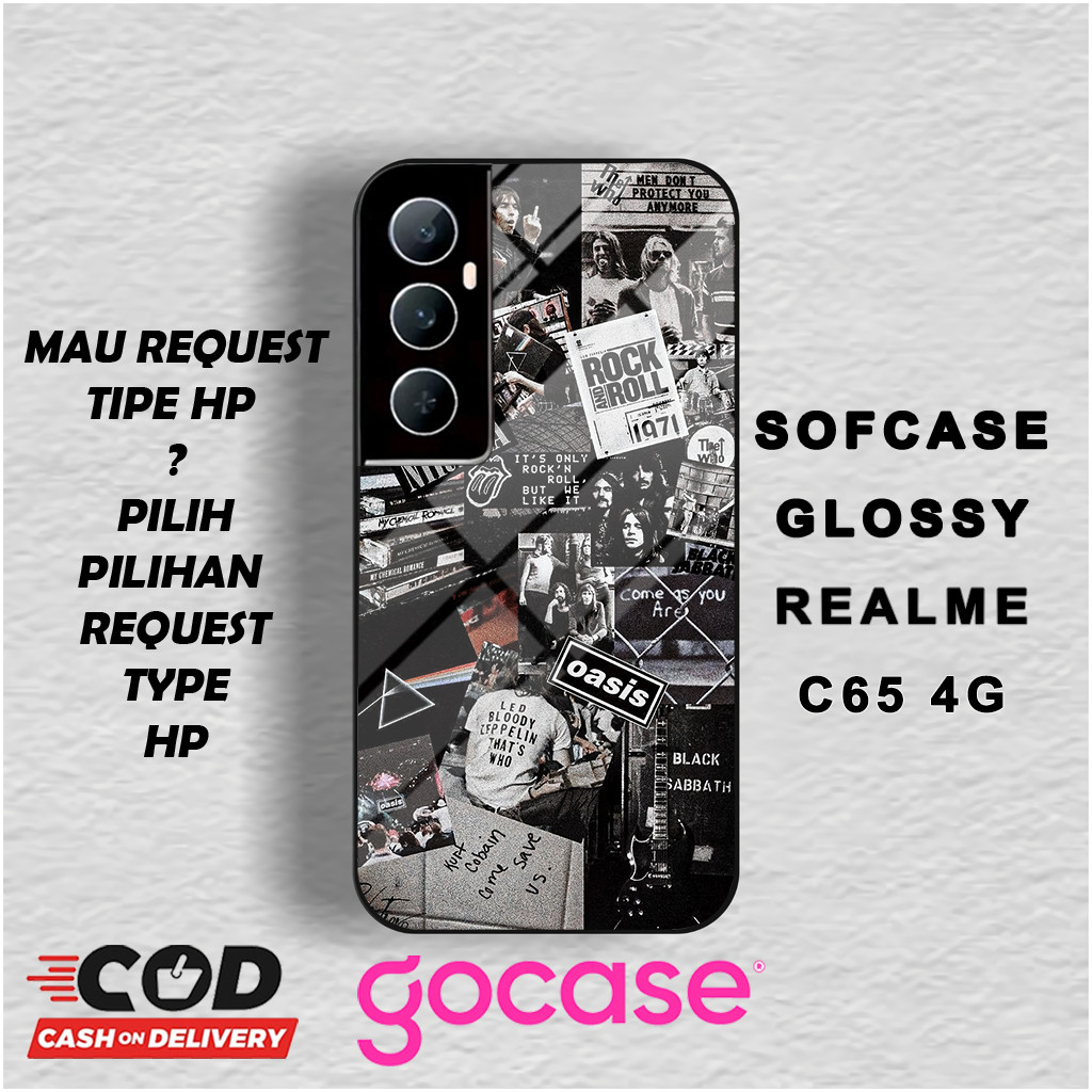 ( กรณี 5 ) เคสสําหรับ Realme C65 4G l Realme C53 l C55 l C33 l C21 l C21Y Glossy Shiny Case l Best l