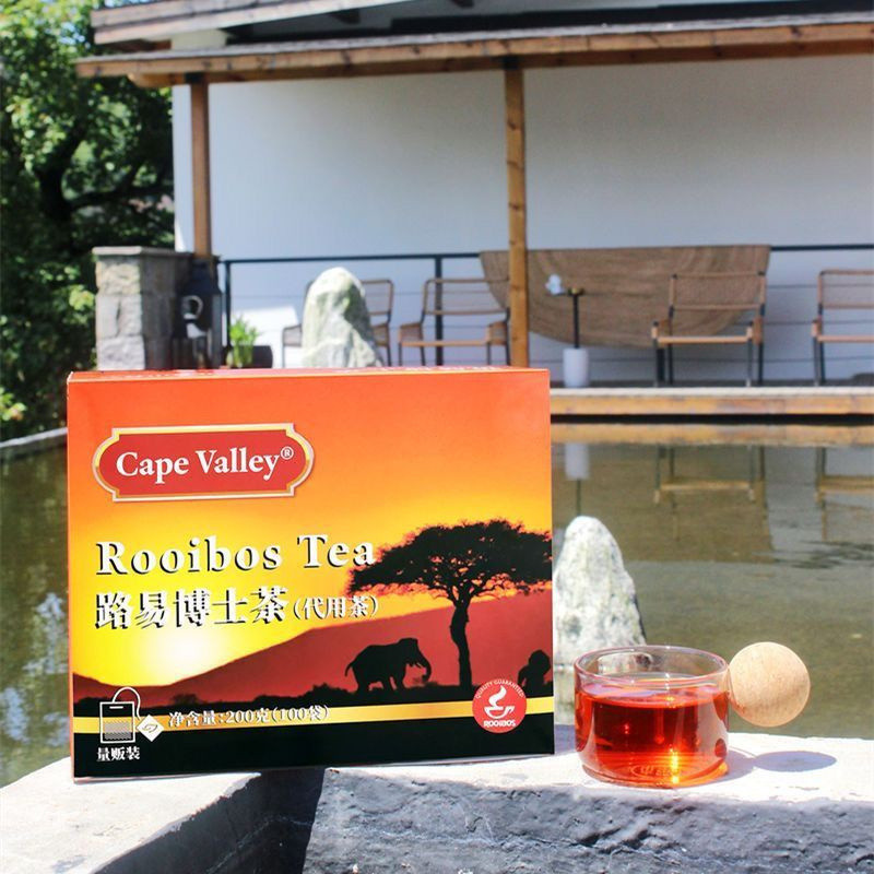 Cape Valley South African Rooibos Tea Black Tea 100 ถุง/กล่อง Cape Valley South Africa Doctor Tea ชา