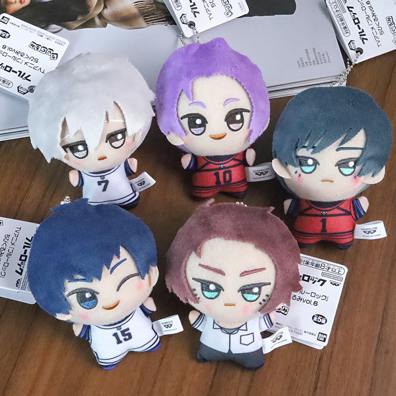 อะนิเมะ BLUE LOCK ตุ๊กตาตุ๊กตา Nagi Sishiro Mikage Reo Isagi Yoichi Itoshi Rin ตุ๊กตา Plush ตุ๊กตาขอ