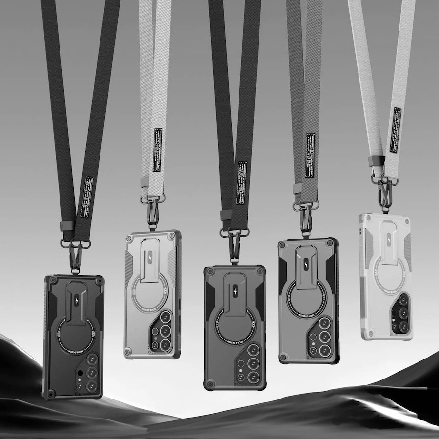 Landyard สายคล้องคอแม่เหล็กไร้สายชาร์จสําหรับ Samsung Galaxy S25 edge S24 Ultra S25 Plus A07 A05 A05s A06 A14 A15 A16 A25 A26 A35 A54 A55 A36 A56 5G กรณี