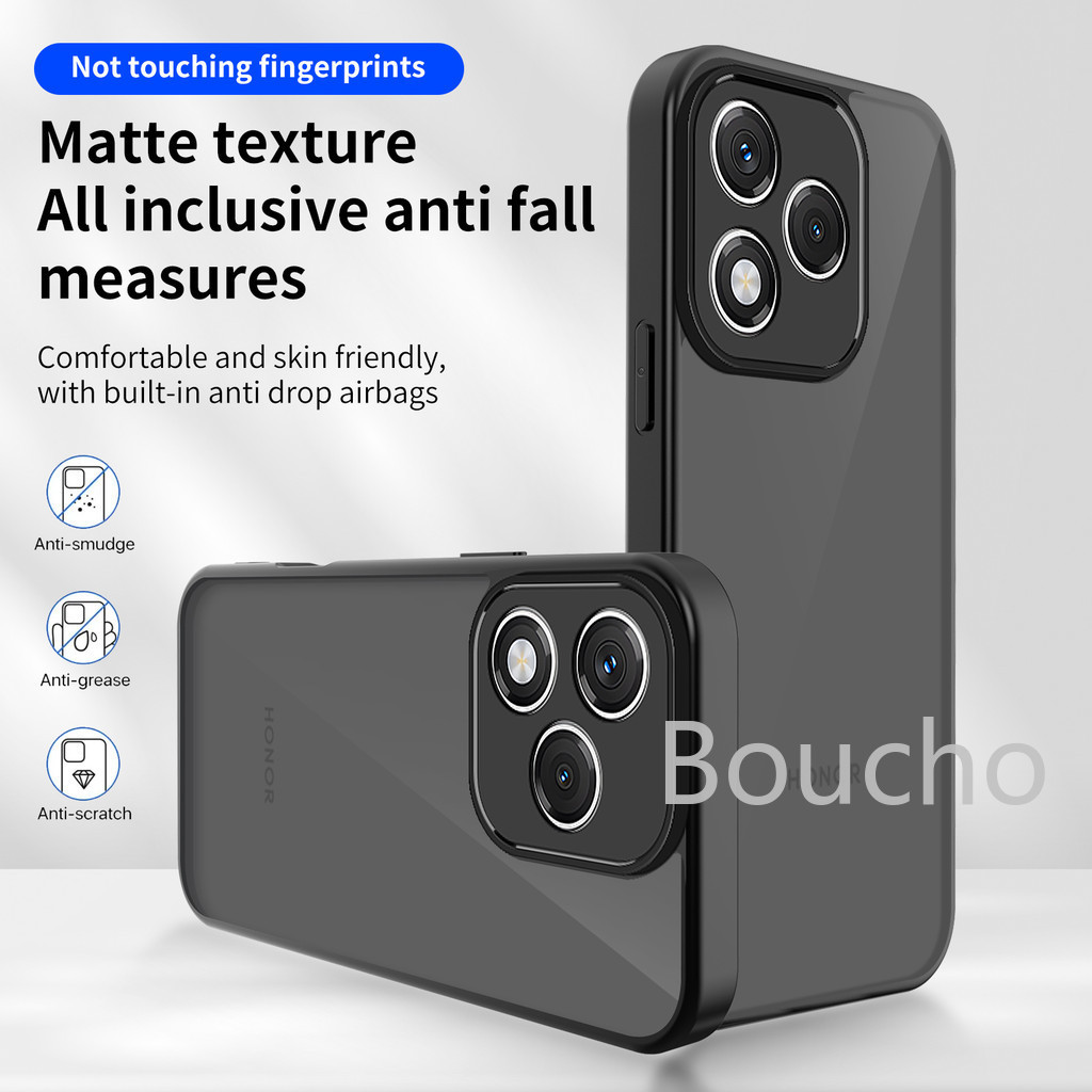 สําหรับ Honor 400 Lite Honor400 Lite Honor400Lite 400Lite 5G อะคริลิค Matte สีดําเคสโทรศัพท์กันกระแท