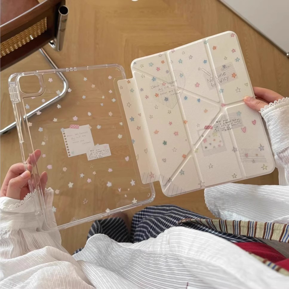 สไตล์แฟชั่น iPad Air 5 แท็บเล็ตพีซีป้องกันกรณี iPad 11th Generation รวมทุกอย่างโปร่งใส Air 5/4 Bend-