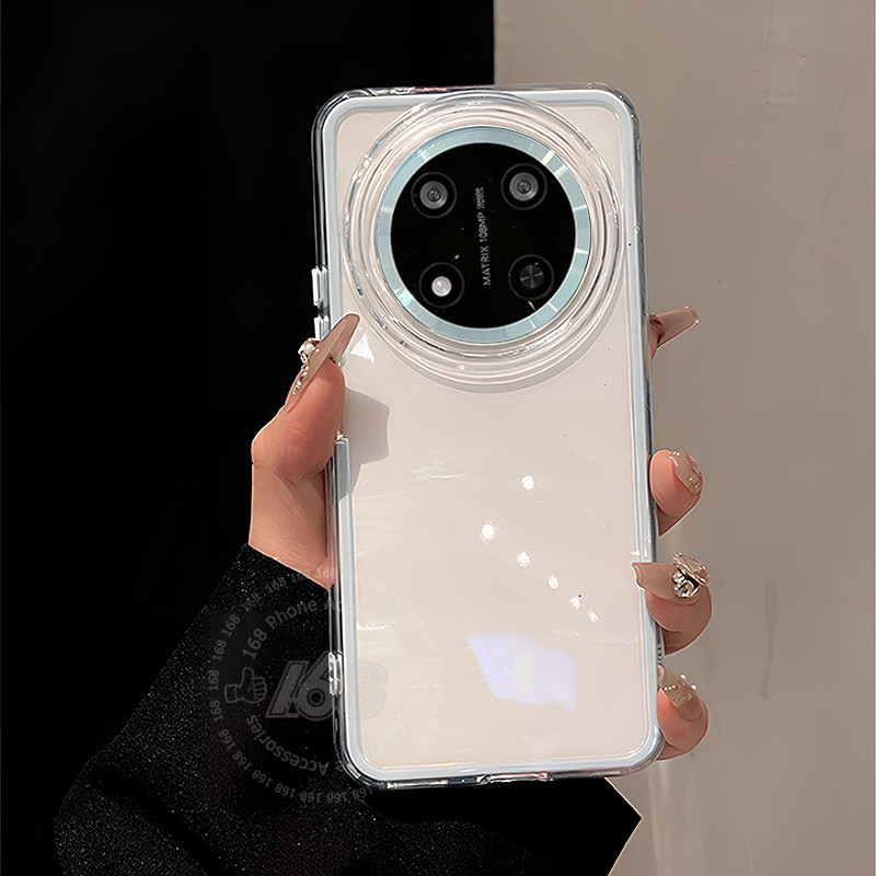 เคส Honor X9C X9D X9B X9A 5G เคส Honor X9C Smart 5G เคสกันกระแทกใสเกราะเยลลี่ 2 in 1 เคสโปร่งใสหนากั