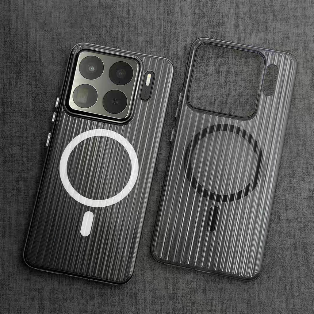 Anti crack Strip Magnetic Charging hard Case สําหรับ Xiaomi 15 14 13 Pro Mi15 Ultra กรณี POCO F7 F6 Pro K70 K80 โทรศัพท์
