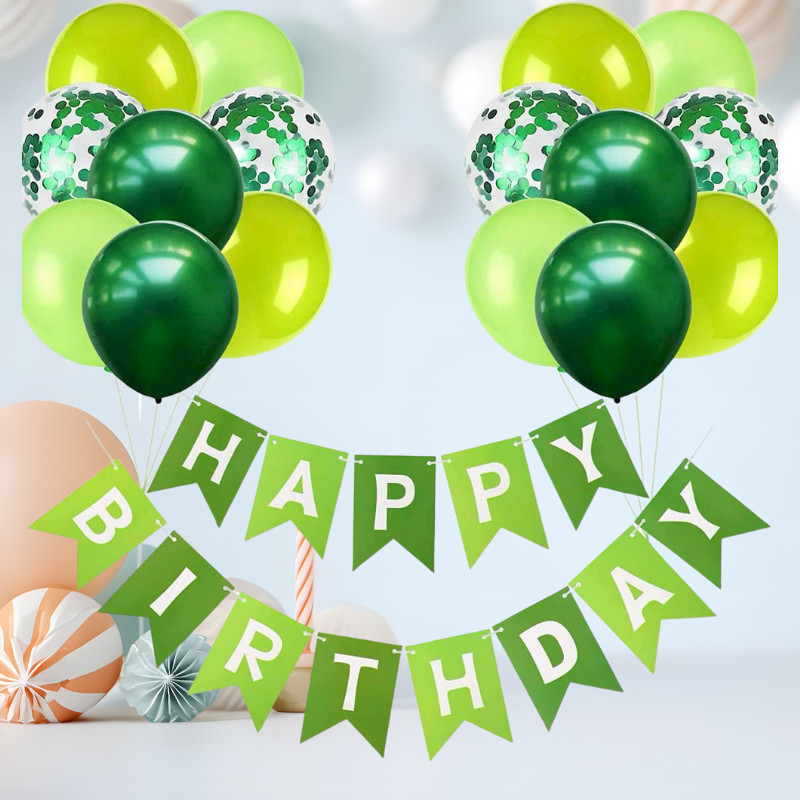 (ส่งเร็วจากไทย) เซ็ตธงวันเกิดพร้อมลูกโป่งสีเข้าเซ็ต เซ็ตประหยัด  ราคาถูกมาก (SP) - รูปที่ 3