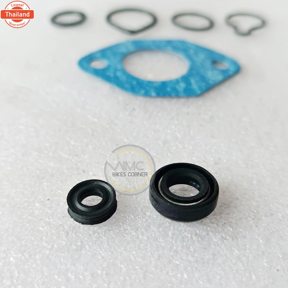 ชุด 7 ชิ้น : ชุดซ่อมปั๊มออโต้ลูป ชุดซ่อมปั๊ม 2T ซิลปั๊ม + ปะเก็น สำหรั SUZUKI TS100 TS125 คุณภาพดี เ