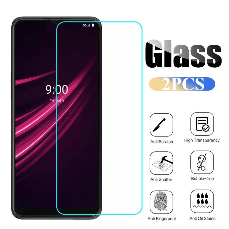 2PCS HD Clear ฟิล์มกระจกนิรภัยสําหรับ T-Mobile Revvlry + REVVL V + 5G Anti Spy ความเป็นส่วนตัว Anti 