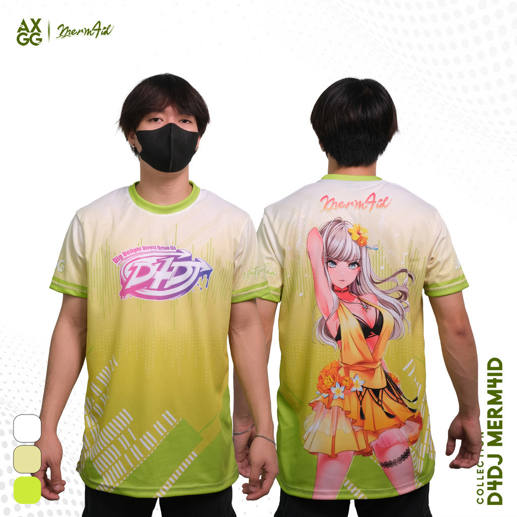 2025 Axgg D4dj - Merm4id เสื้อยืดสําหรับเล่นเกมอนิเมะ