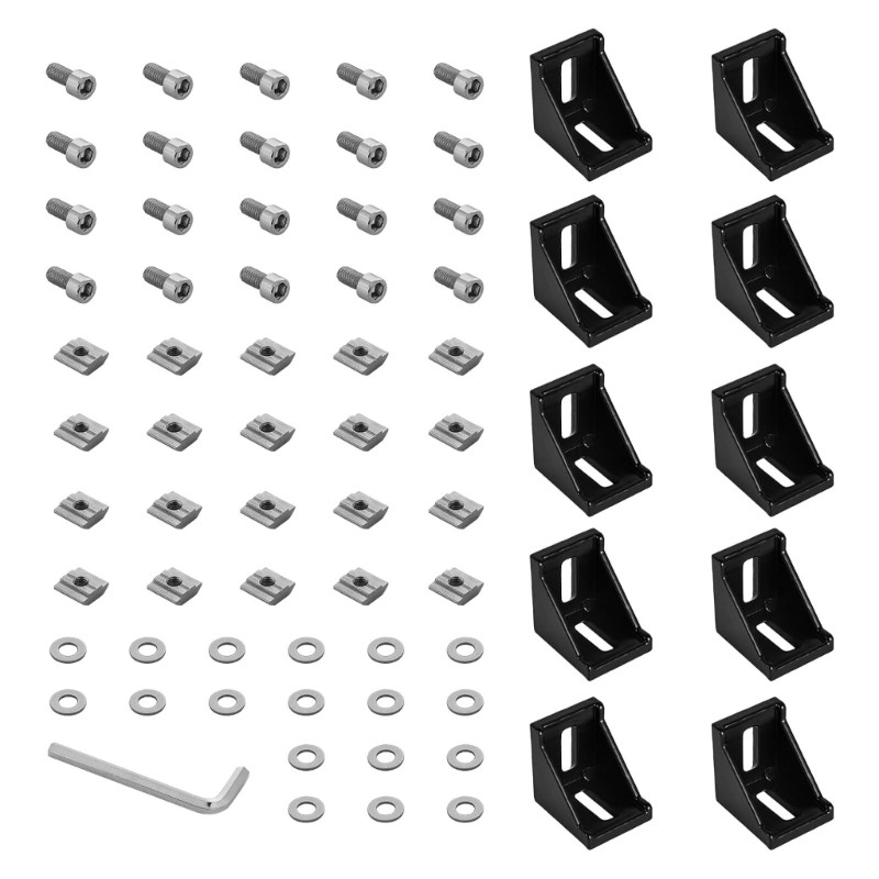 MAI เสริมตัวเชื่อมต่อโปรไฟล์โลหะ 90 องศาการเชื่อมต่อ Fasteners สําหรับเครื่องมือตัดกัดเฟอร์นิเจอร์ S
