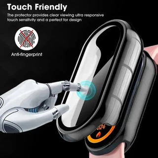 กรณีพีซีแก้วนิรภัยสำหรับ for Xiaomi Mi Band 10 ปกพร้อมฟิล์มป้องกันหน้าจอป้องกัน Gores สำหรับ for MiBand 10 NFC