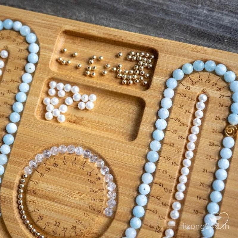 อัญญาวิทยาลูกปัดพร้อมแผ่นไม้เนื้อแข็ง สำหรับการออกแบบสร้อยคอและสร้อยข้อมือ SS7K