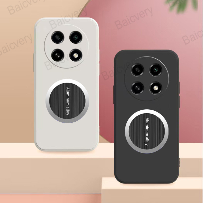 สําหรับ Honor X9C / X9B / X9A / X9C สมาร์ทแม่เหล็กแผ่นโลหะสติกเกอร์ Matte ปกหลัง