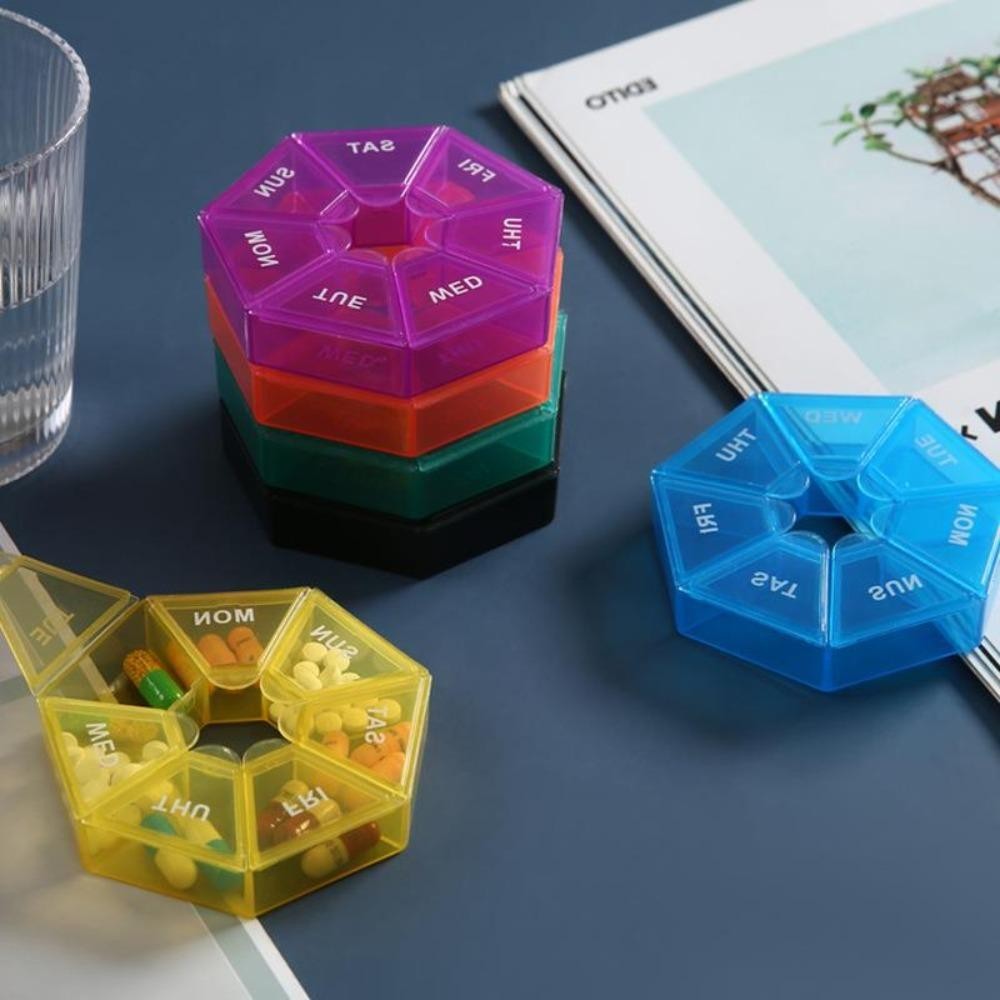 ซีอาน 7 วันกล่องยา,ที่มีสีสันออแกไนเซอร์คอนเทนเนอร์มินิกล่องยาขนาดเล็ก,แฟชั่นเดินทางแบบพกพารายสัปดาห์ผู้ถือแท็บเล็ตยากรณีการจัดเก็บ - รูปที่ 6