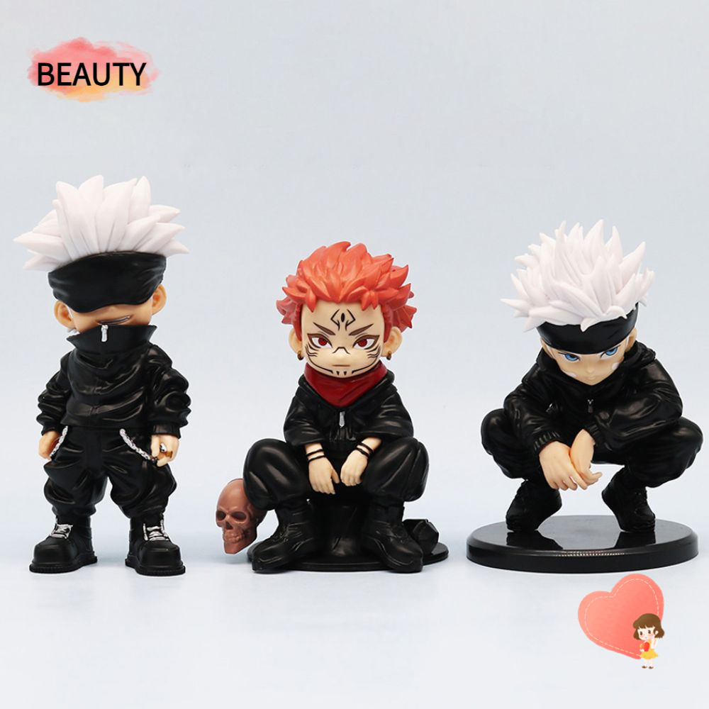 Beauty Satoru Gojo Action Figure, รุ่น Q 3 สไตล์ Jujutsu Kaisen อะนิเมะรูป, เครื่องประดับรถ Ltadori Yuji PVC ตุ๊กตาคอลเลกชันตุ๊กตา