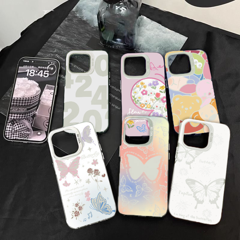 Poppa ส่งจากไทย เคสโทรศัพท์มือถือนิ่ม เคสไอโฟน กันกระแทก สําหรับ 11PROMAX 12 13 14 15PROMAX 78Plus XS/R XSMax SE#060018