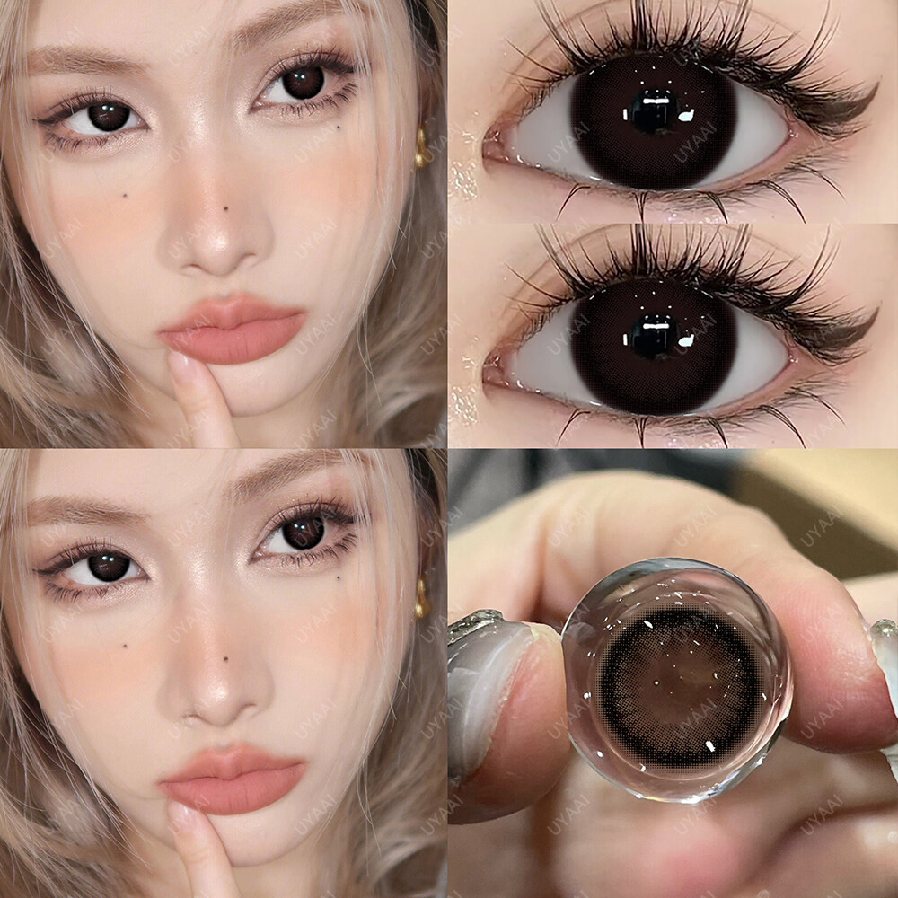 2pcs/1คู่คอนแทคเลนส์สี 0.00~-6.00 Coo รายเดือน ชุดคอนแทคเลนส์ รายเดือน ปริมาณน้ำ 42% Contact Lens 14