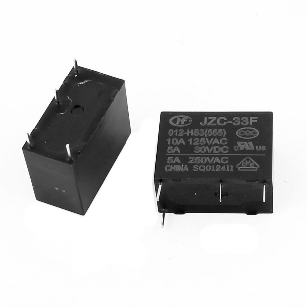 ❂50PCS/lot Power relays HF33F JZC-33F-005-HS3 JZC-33F-012-HS3 JZC-33F-024-HS3 5A250VAC 4PIN