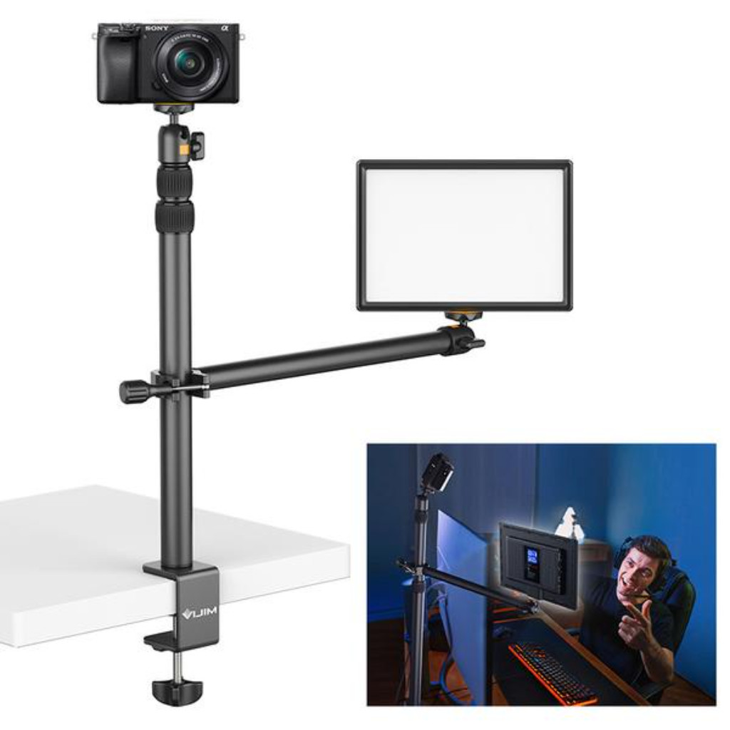 Ulanzi Vijim LS02 Camera Desk Mount stand with Auxiliary holding Arm