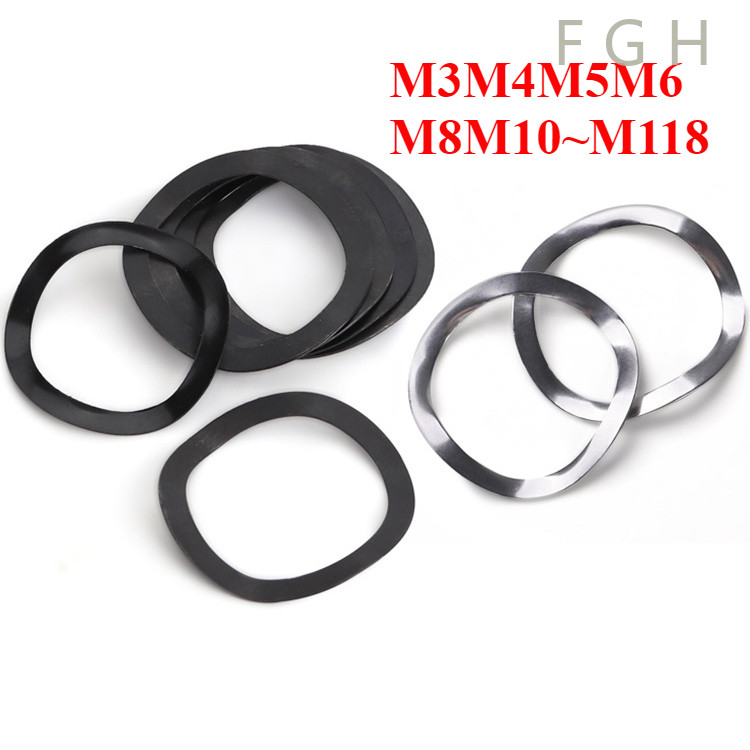 [FGH-y] แหวนคลื่นสปริง รองตลับลูกปืนกันรุน สแตนเลส 304 M3M4M5M6M8M10~M118 / Wave Washer Spring Stainlesss Steel SUS304