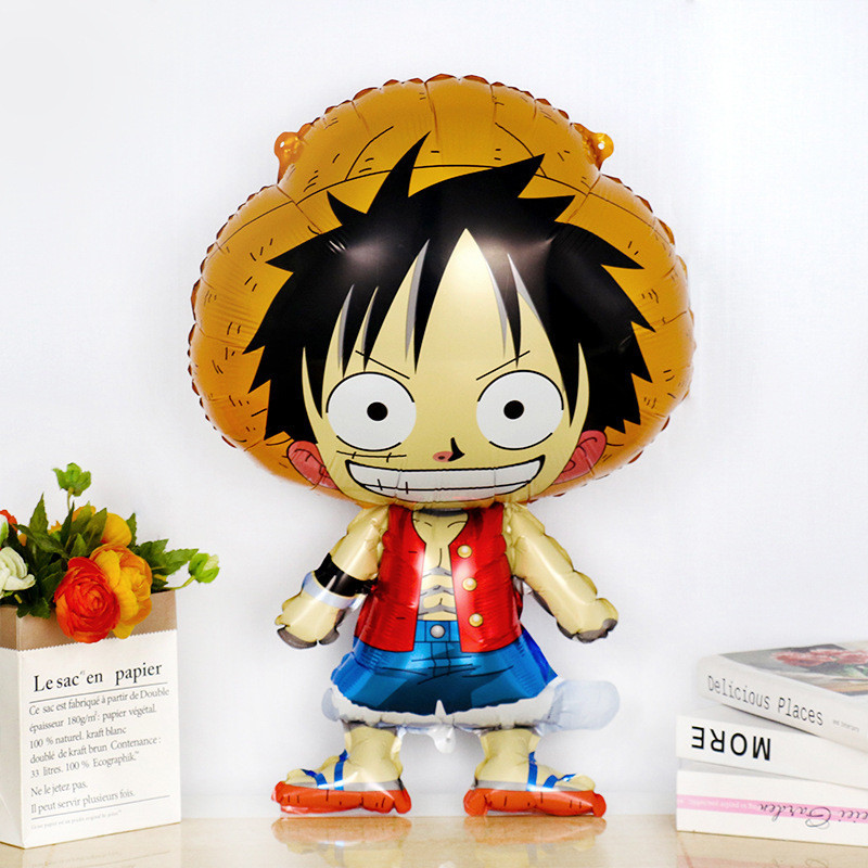 พรรคลูกโป่งอลูมิเนียมสำหรับ One P iece ลูฟี่ Zoro การ์ตูนลูกโป่งวันเกิดธีมเด็กพรรคตกแต่งสำหรับ One Piece
