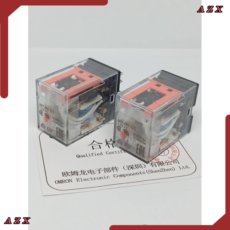 ใน กทม รีเลย์ ของแท้ใหม่  MY4N-GS 12VDC 24VDC  220vac MY4n-Gs 12VAc 24vac MY4N-GS 12vac 24vac relay