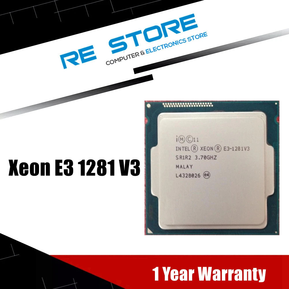 [สต๊อกพร้อม] intel xeon e3 1281 v3 cpu 3.7 ghz 8m 4 Core 8 Threads โปรเซสเซอร์ lga 1150