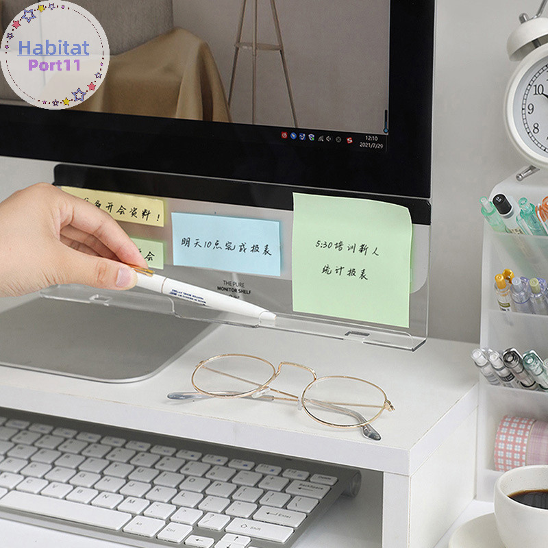 HabitatPort Creative อะคริลิค Message Board Notes Board Monitor Sign th