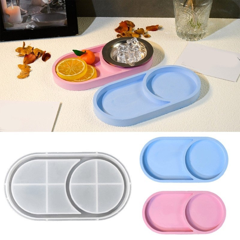 แม่พิมพ์รถไฟเหาะเรซินรูปไข่อเนกประสงค์ REDD ซิลิโคนหล่อ Mould สําหรับ
