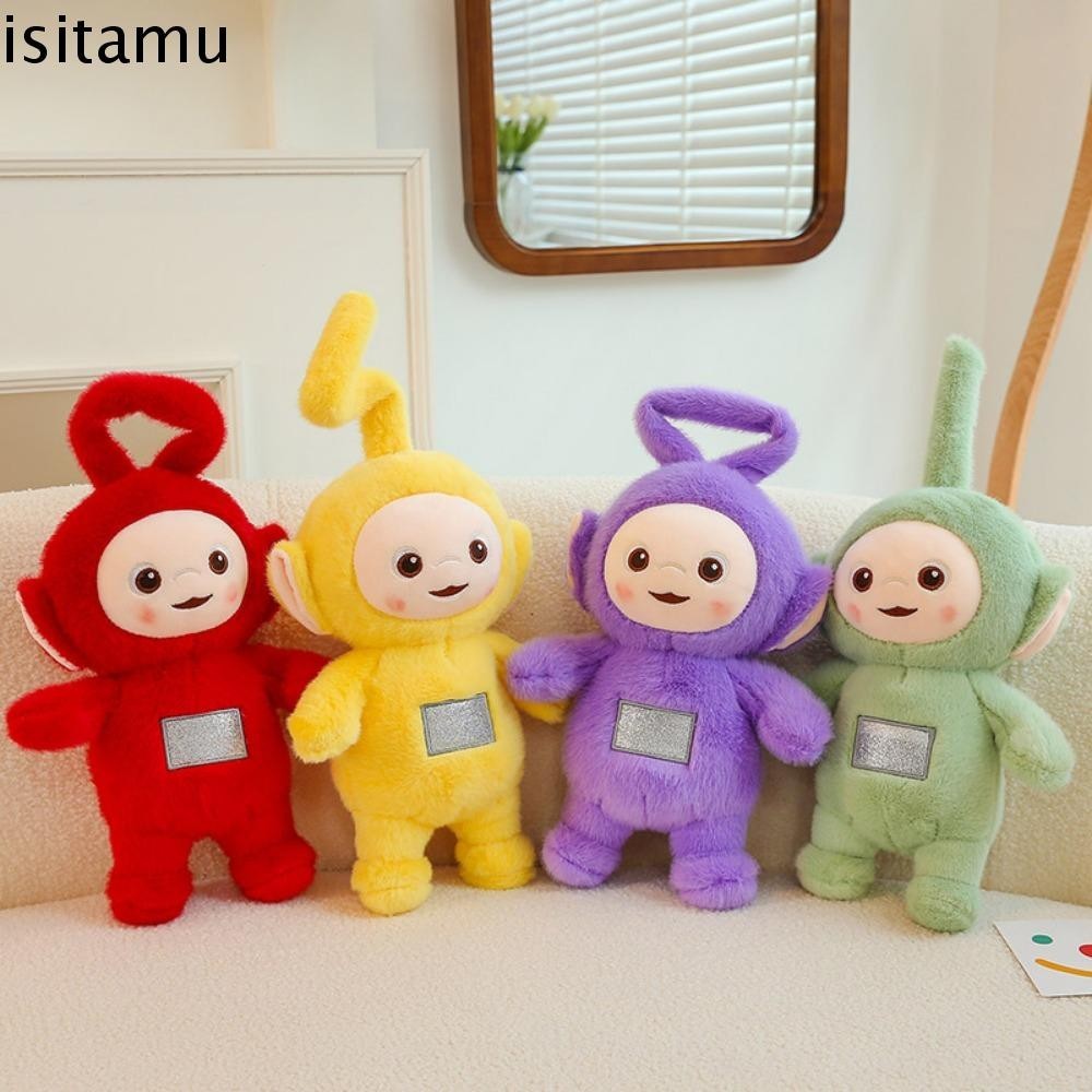 Isitaft Teletubbies ตุ๊กตาเด็กความทรงจําในวัยเด็กของขวัญวันหยุดเด็กตุ๊กตาหมอนของเล่นนุ่มพวงกุญแจเครื่องประดับเทเลทับบี้ยัดไส้ของเล่น