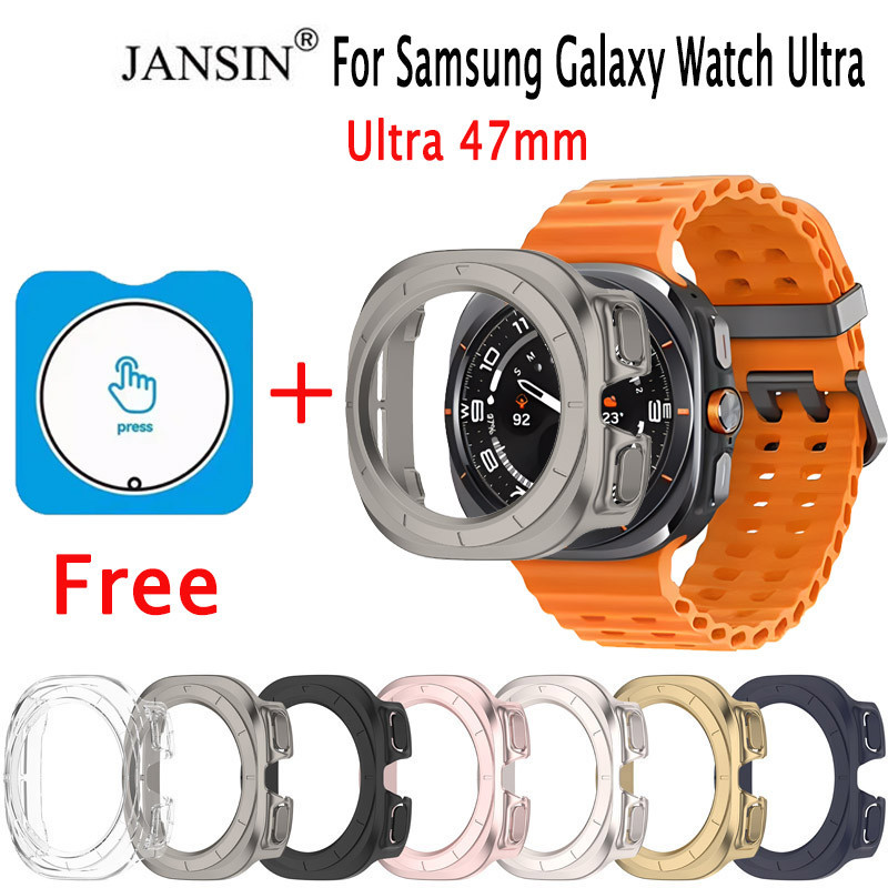 เคส+ฟิล์มนาฬิกา galaxy watch Ultra 47mm สมาร์ทวอทช์ PC เคสกันกระแทก สำหรับ samsung galaxy watch ultra เคส smart watch