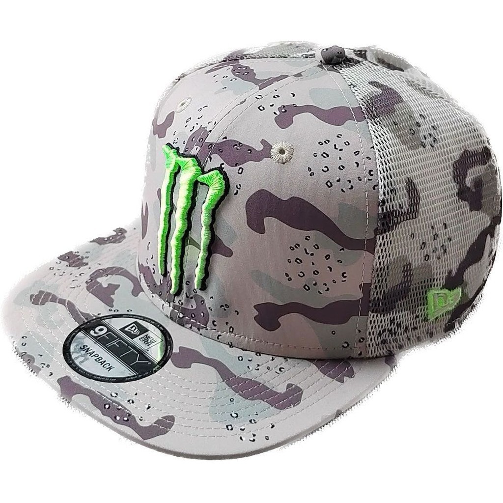 หมวกหมวก Monster Energy Camo ปรับได้ใหม่