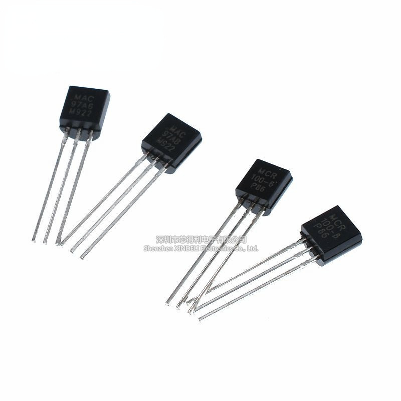 Mac97a6 MAC97A8 MCR100-6 MRC100-8 TO-92 Single Two-Way Controllable Silicon In-Line Triode Plug-In T