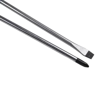 HOLIZZY 1/2 ชิ้นไขควงด้ามยาว, Slotted Cross Head อเนกประสงค์ขยายไขควง,ยาง Handle Magnetlc 6x300 มิลลิเมตรคู่มือสกรูไดร์เวอร์