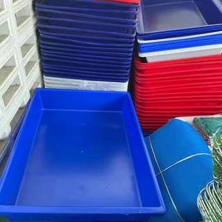ถาดใส่อาหาร/อาหารทะเล(เกรดเรือประมง) (ขนาดเล็ก/ใหญ่) สีขาว/ส้ม/น้ำเงิน