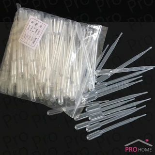 Prohome หลอดหยดสี พลาสติก แบบใช้แล้วทิ้ง 100 ชิ้น 1ml 2ml 3ml 5ml การใช้งานอเนกประสงค์ plastic dropper