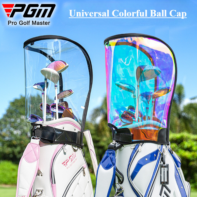 PGM QB072 ถุงกอล์ฟ Rain Bonnet ฝาครอบกันน้ำป้องกันน้ำหนักเบา Club Bag เสื้อกันฝน อุปกรณ์ป้องกันสีใส