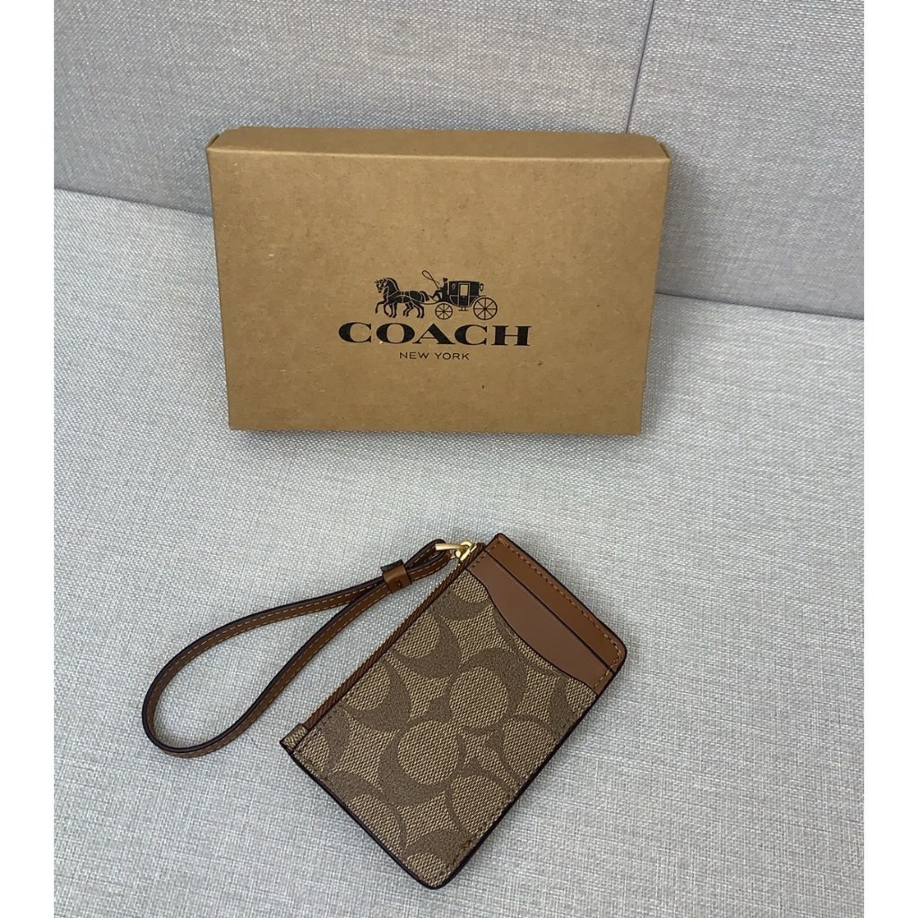 กระเป๋าสตางค์ใหม่ผู้หญิงกระเป๋าใส่เหรียญ CP435 CP433 Corner Zip Wristlet Women Short Coin Purse