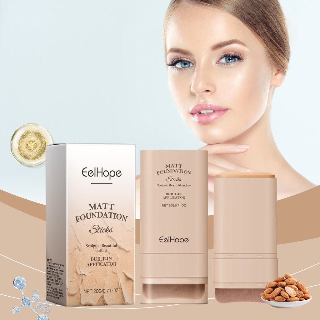 20g EelHope Light Coverage Foundation Stick บํารุงและกระจ่างใส Light Coverage Foundation Stick บํารุงและให้ความชุ่มชื้น BELPHOEBE