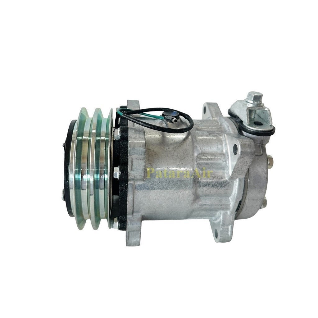 คอมแอร์ Chenglong SD5H14 8 หู 24v. ร่องคู่ แปะบน น็อตรวม,SANY SEM JMC SD5S14 คอมเพรสเซอร์ แอร์ เฉินห