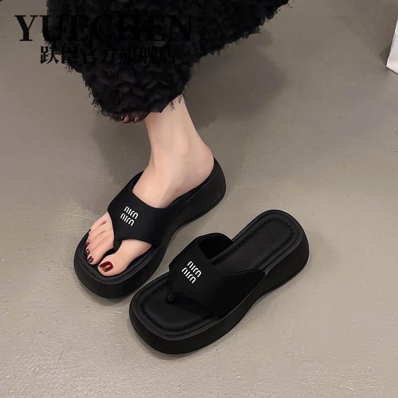 ขายร้อนFlip-Flops Platform Sandals Platform Platform Casual Beach Sandals